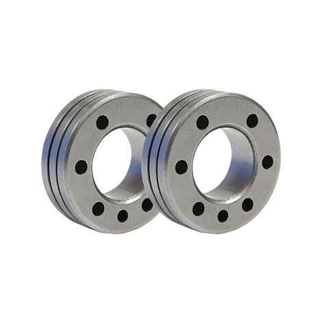 Lot de 2 galets type C fil acier Ø 0.6/0.8 GYS