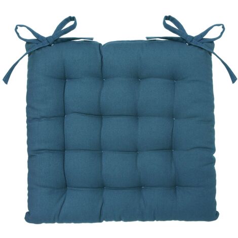 Lot de 2 galettes de chaise carrées en coton ANJALI