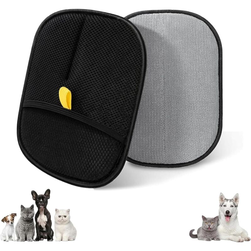 Lot de 2 Gant Anti Poils Animaux Am&eacute;lior&eacute;, Gant de