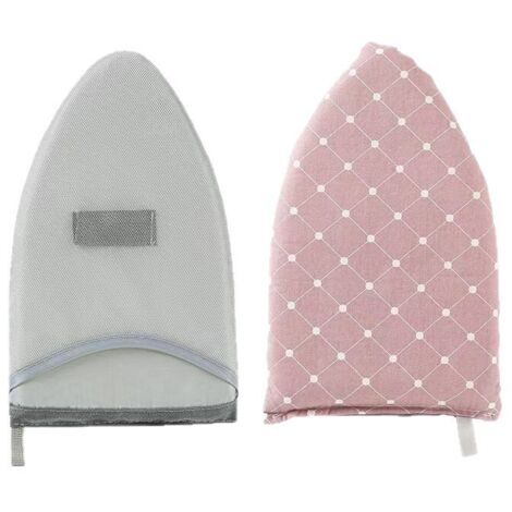 Lot de 2 gants de repassage vapeur, tapis de repassage résistant à la chaleur, gants étanches à la vapeur, gants de repassage vapeur imperméables avec anneaux pour les doigts (gris + rose)