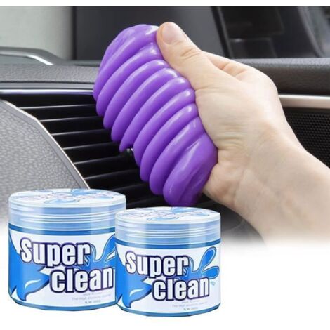 Lot de 2 gels de nettoyage pour intérieur de voiture Voiture Interieur Voiture pour Voiture, Ordinateur, Imprimante, Appareil