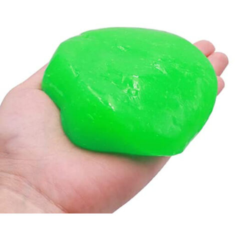 Lot de 2 gels nettoyants universels pour voiture, à base de colle souple, pour dépoussiérer et nettoyer les grilles d'aération, les imprimantes, les claviers d'ordinateur portable et les recoins. Coul