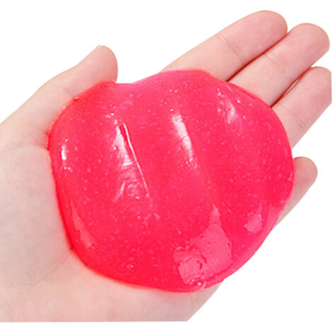 Lot de 2 gels nettoyants universels pour voiture, à base de colle souple, pour dépoussiérer et nettoyer les grilles d'aération, les imprimantes, les claviers d'ordinateur portable et les recoins. Coul