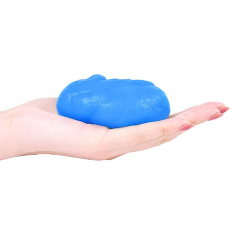 Lot de 2 gels nettoyants universels pour voiture, à base de colle souple, pour dépoussiérer et nettoyer les grilles d'aération, les imprimantes, les claviers d'ordinateur portable et les recoins. Coul
