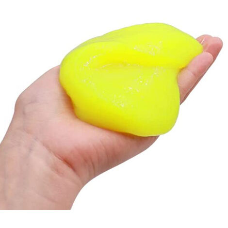 Lot de 2 gels nettoyants universels souples pour voiture, utilisés pour dépoussiérer et nettoyer les grilles d'aération de la climatisation, les imprimantes, les claviers d'ordinateur portable et les 