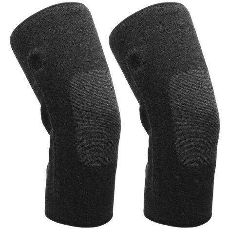 Lot de 2 genouillères en graphène, chaudes et protectrices, antidérapantes, avec stabilisateurs à ressort, pour hommes et femmes (taille XL).