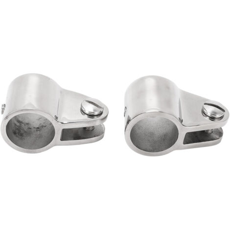 Lot de 2 glissières de fixation pour bimini, en acier inoxydable 316, amovibles et articulées, pour accessoires de bimini de bateau