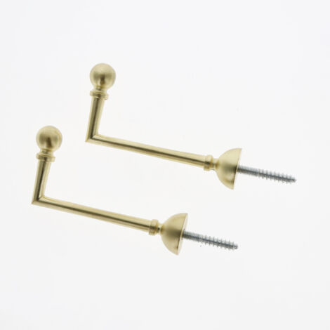 Lot de 2 Gonds Boule de 80mm en Or Mat pour tringles à rideaux - BOULET