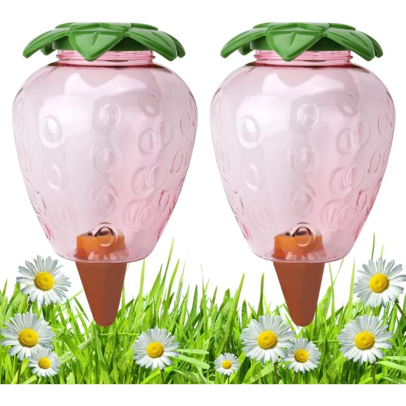 Lot de 2 grandes boules d'irrigation, 500 ml, système d'irrigation pour plantes en pot, réservoir d'eau, distributeur d'eau, décoration de jardin