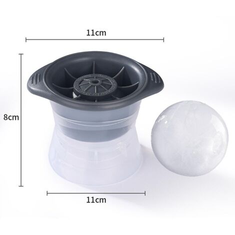 Lot de 2 grands bacs à glaçons sphériques roses - 6 cm