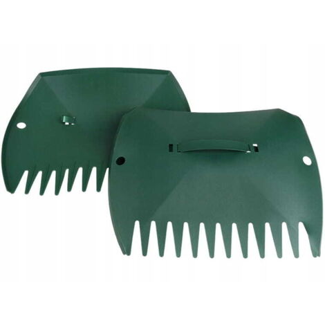 Lot de 2 grands ramasseurs de feuilles et d'herbe 36x29cm Râteau