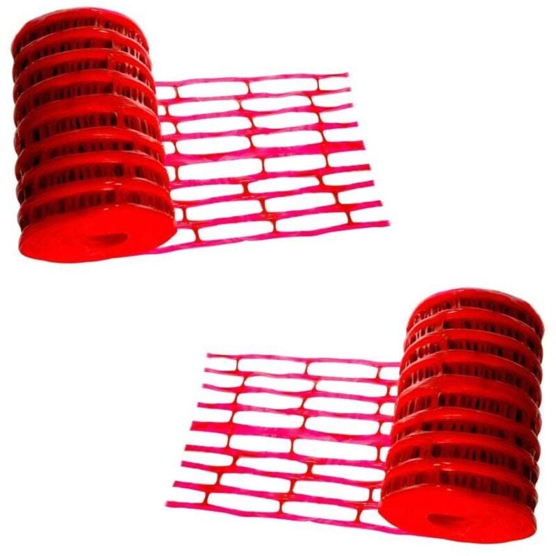 Samex - Lot de 2 grillages avertisseur rouge électrique 25 m x 30 cm