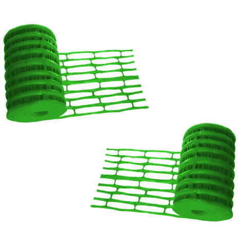 Lot de 2 grillages avertisseur vert Telecom+vidéo 25 m x 30 cm