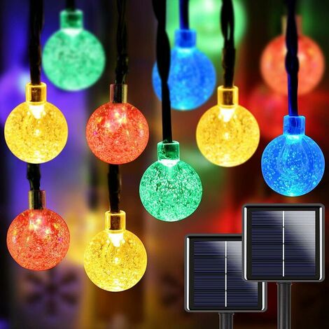 Pack] Ensemble de 2 Mettez les plug-in lampes LED solaire jardin lanternes  extérieures décoratives de spike noir IP44