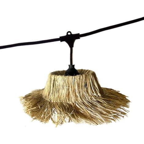 LUMISKY Lot de 2 guirlandes TAHITI Beige Paille 6M