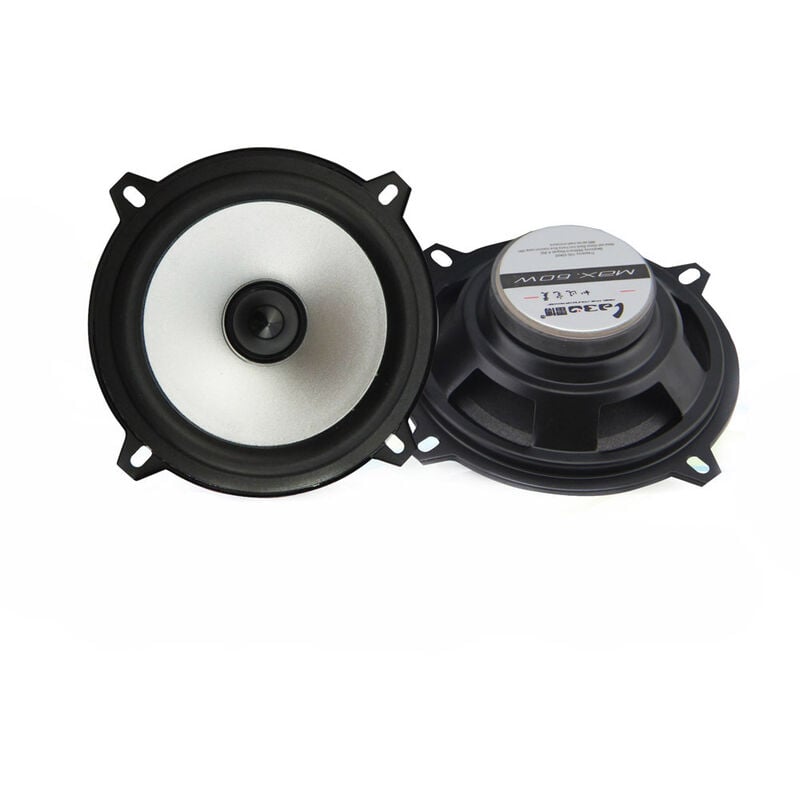 Lot de 2 haut-parleurs coaxiaux pour voiture 60 w 2 voies Hifi Gamme complète de fréquences Sensibilité Puissance Haut-Parleurs (12,7 cm)