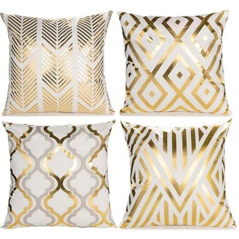 Lot de 2 Housse de Coussin Moderne 45x45cm Vert Feuilles Motif Housse Coussin en Polyester Taie d'oreiller Coussins de Canapé Décoratifs pour Exterieur Jardin Chaises Salon Chambre Maison Décor