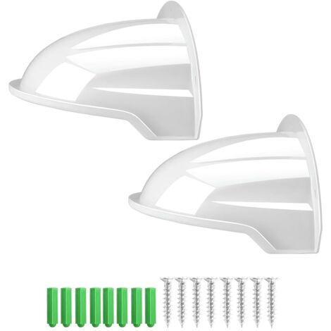 Lot de 2 Housses de Caméra de Surveillance CCTV, ABS Bouclier Protection du Boîtier, Solaire et Contre la Pluie pour Caméras Bullet et Dome