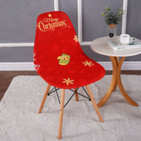 Lot de 2 housses de chaise extensibles motif coquillage, housse de chaise moderne imprimée antidérapante et anti-poussière