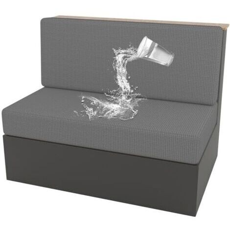 Lot de 2 housses de coussin de siège de camping-car (1 lot) - Gris clair - Extensible - Pour camping-car, caravane, intérieur