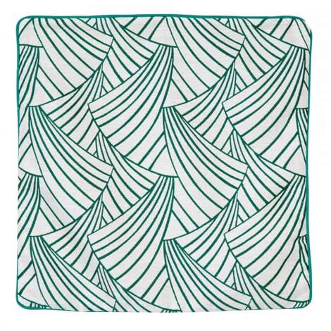 Lot de 2 Housses de coussins tendances artdeco - 40x40cm - Vert