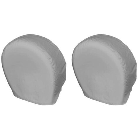 Lot de 2 housses de pneus imperméables 24-26 pouces pour voiture, SUV et camion. Protègent les pneus et les jantes du soleil, de la pluie, de la neige et des rayures. Tissu Oxford 190T.