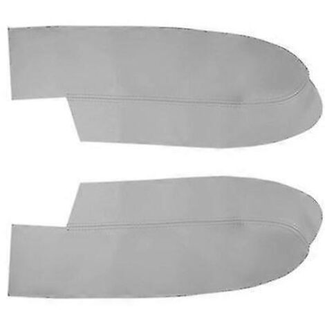 Lot de 2 housses de protection en similicuir pour accoudoirs de portières avant Honda CR-V (2007-2011)  Panneaux et pièces de portières intérieures  Gris