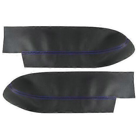 Lot de 2 housses de protection en similicuir pour accoudoirs de portières avant Honda CR-V (2007-2011)  Panneaux et pièces de portières intérieures  Noir et bleu