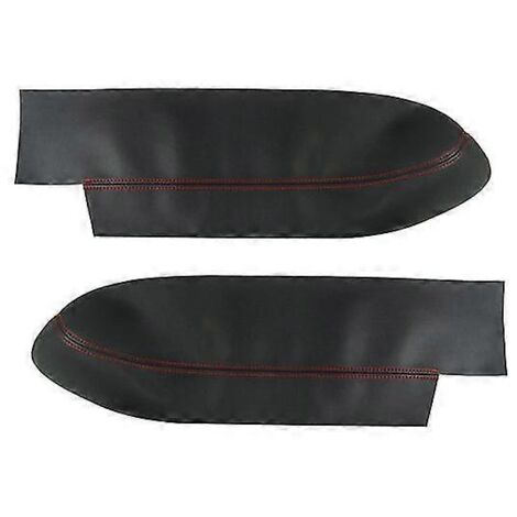 Lot de 2 housses de protection en similicuir pour accoudoirs de portières avant Honda CR-V (2007-2011)  Panneaux et pièces de portières intérieures  Noir et rouge