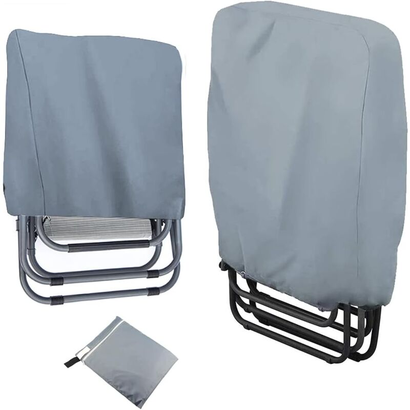 Produit shopeco.fr : Housses De Protection pour Chaises De Jardin, ImperméAbles Coupe Vent Anti-UV Charge Lourde 210d Tissu Oxford avec Sac De Rangement pour Chaise