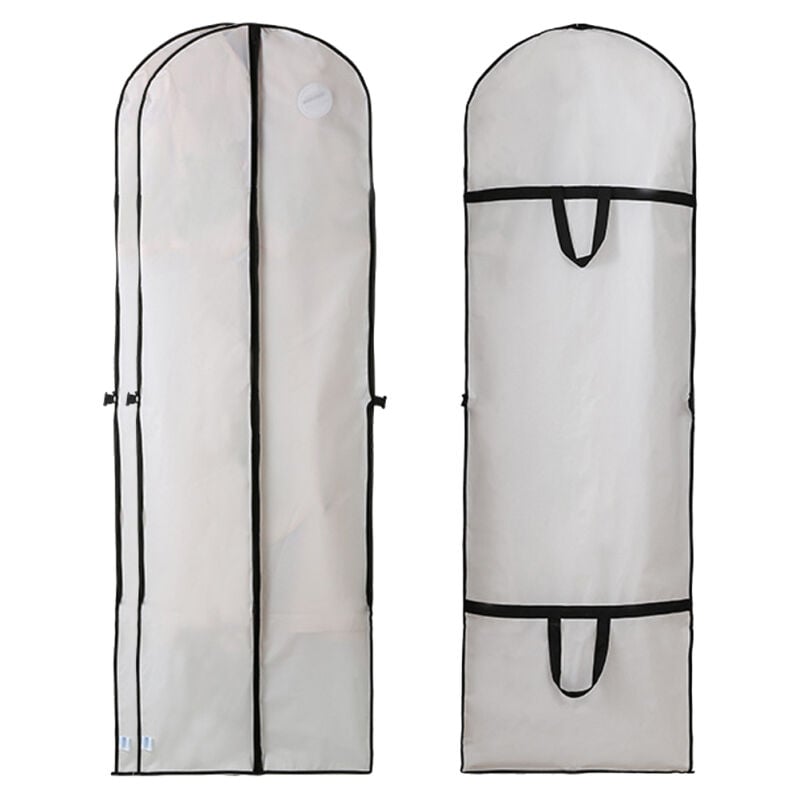 Lifcausal - Lot de 2 housses de protection pour robe de mariée, sac de rangement pliable, résistant à l'humidité, à la poussière, lavable, pour robe