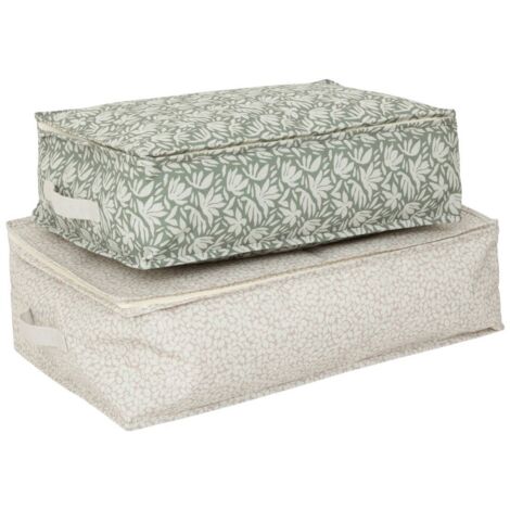 Lot de 2 housses de rangement imprimées florea - 5five
