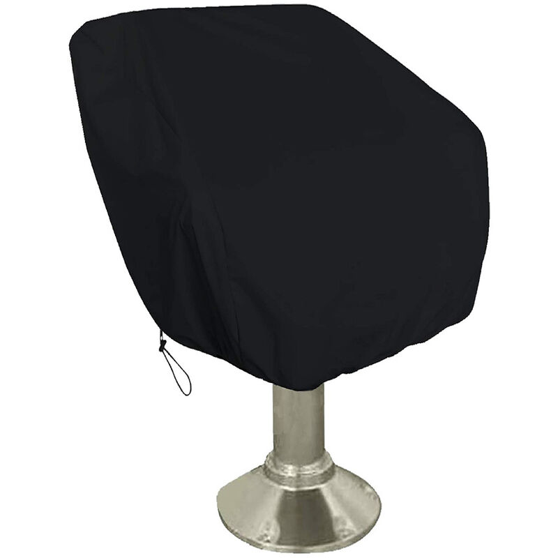 Lot de 2 housses de siège de bateau, housse de chaise de capitaine en tissu imperméable d'extérieur, housses de protection de chaise pour siège