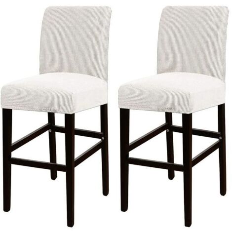 Lot de 2 housses de tabouret de bar amovibles pour restaurants et cafés Décorations