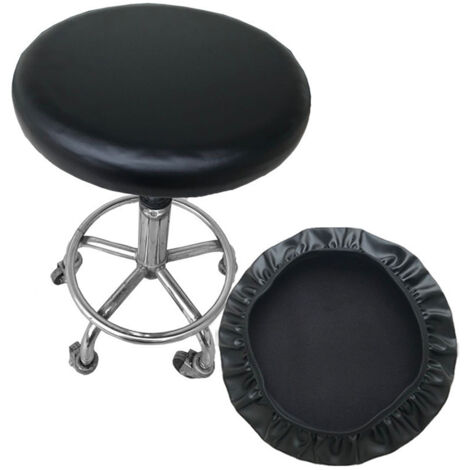 Lot de 2 Housses de Tabouret Homemiyn – Hygiène, Confort & Protection Élégante en noir