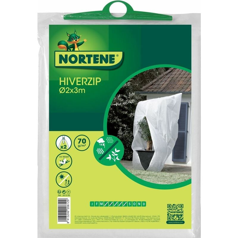 NORTENE Housse d'hivernage "Hiverzip" - 2 x 3 m