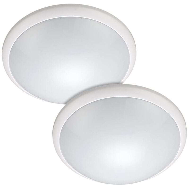 Arum Lighting - Lot de 2 Hublots Plafonniers E27 Détecteur de mouvement IP44