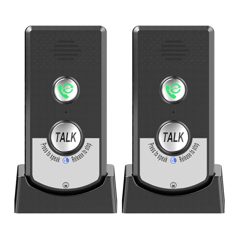 Lifcausal - Lot De 2 Interphones Sans Fil Pour La Maison, Appelant Bidirectionnel, Interphone Vocal Portable Sans Fil Ultra Longue Distance Pour