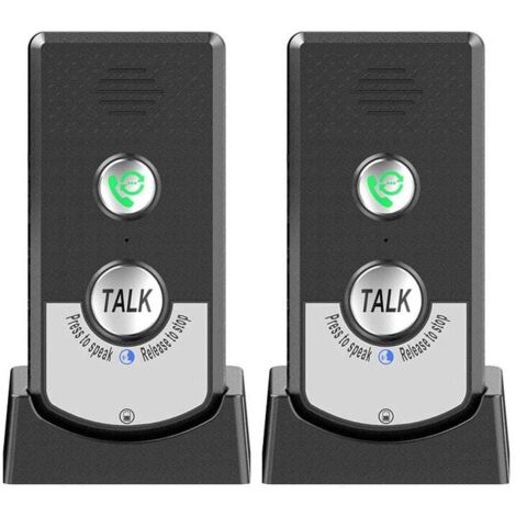 Lot De 2 Interphones Sans Fil Pour La Maison, Appelant Bidirectionnel, Interphone Vocal Portable Sans Fil Ultra Longue Distance Pour Personnes âGéEs, Communication De PièCe à PièCe,Sonnerie D'Appel TR