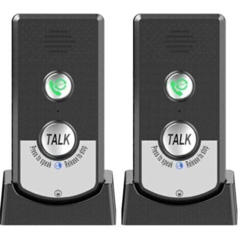 Lot De 2 Interphones Sans Fil Pour La Maison, Appelant Bidirectionnel, Interphone Vocal Portable Sans Fil Ultra Longue Distance Pour Personnes âGéEs, Communication De PièCe à PièCe,Sonnerie D'Appel,de