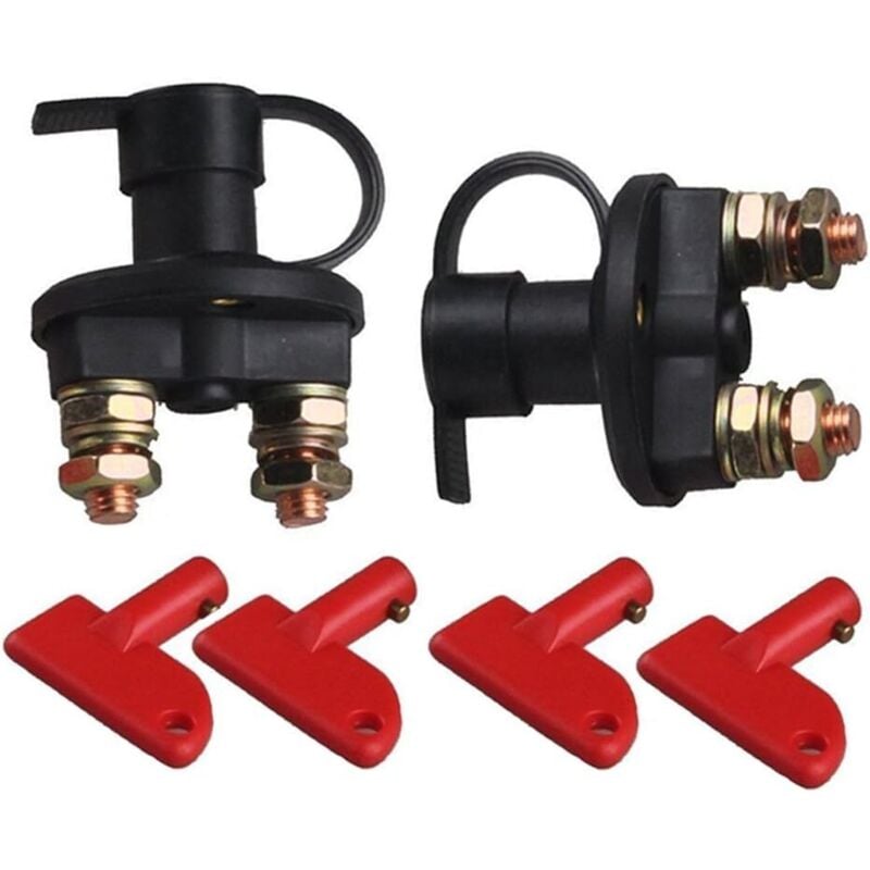 Image of 2 stücke 12V/24V Auto Batterie Trennen Töten Schalter Notfall Töten Schalter