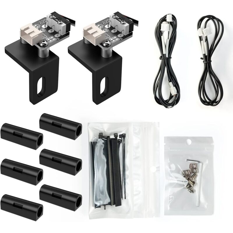 Rosvola - Lot de 2 interrupteurs de fin de course pour machine à graver laser sculpfun S9/S10, interrupteur standard, double positionnement et