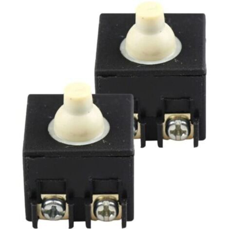 （××）Lot de 2 interrupteurs de rechange pour meuleuse d'angle - Anti-poussière - Bouton poussoir - Pour outil électrique portatif