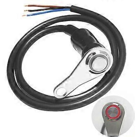 Lot de 2 interrupteurs marche/arrêt LED 12 V pour phares antibrouillard de moto, support réglable, étanches, bouton de 22 mm (7/8").