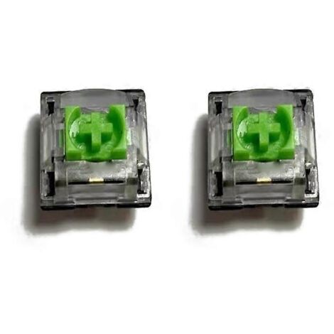 Lot de 2 interrupteurs RGB verts pour clavier gaming Razer BlackWidow V3 Pro sans pavé numérique