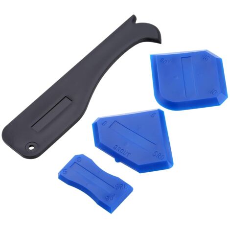 Lot de 2 jeux de 4 outils de calfeutrage en silicone, mastic, grattoir à joints de finition, outil de calfeutrage pour cuisine, salle de bain, sol, évier, scellement des joints, réutilisation et rempl