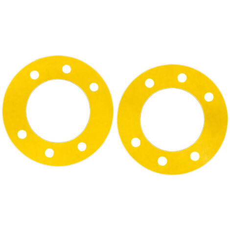 Lot de 2 joints de bride pour buse de refoulement pour piscine - Noir - Hayward