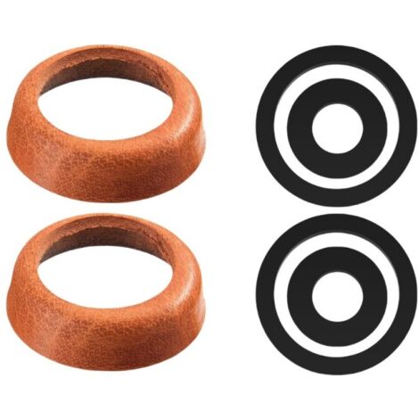 Lot de 2 joints de pompe à bras,manchon de rechange en cuir, pour pompe à main de jardin