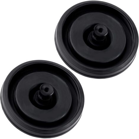Lot de 2 joints de soupape de remplissage de toilettes en caoutchouc - Kit de joints de valve de chasse d'eau pour modèles Fluidmaster 200, 747 et 400 - Noir