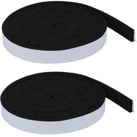 Lot de 2 joints d'étanchéité pour fumeurs de 3/4" x 1/8" 10 pieds - Haute chaleur - Pour barbecue - Joint de barbecue - Pour fumeurs - Couvercle de barbecue